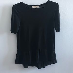 Ann Taylor LOFT black blouse